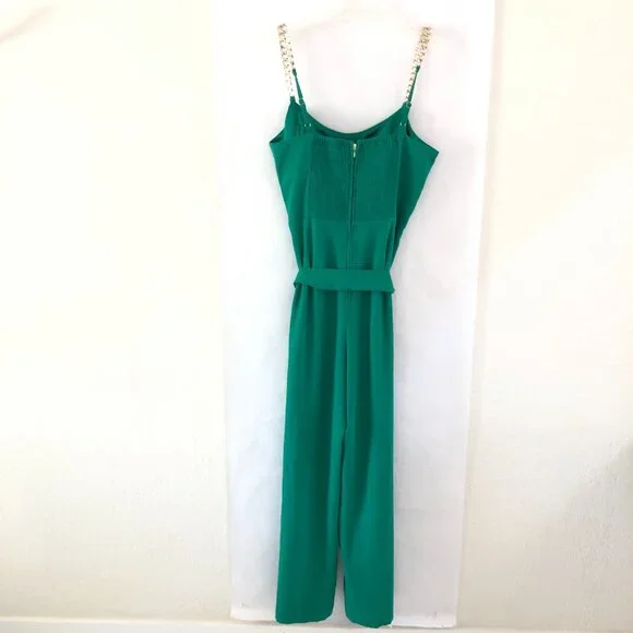 Lilly Pulitzer Zemira Women’s Sleeveless Jumpsuit Fiddle Leaf Green Size 10 - Picture 10 of 17